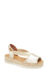 Toni Pons Estel Espadrille Wedge Sandal In Platinum