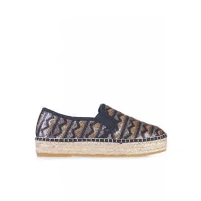 Toni Pons Fonda Lj Flatform Espadrille In Black