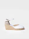 Toni Pons Jute Wedge Espadrilles With Buckle In White