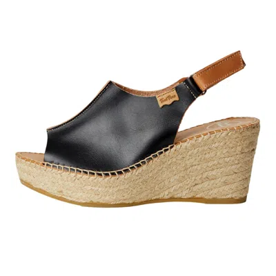 Toni Pons Lugano Espadrille Wedge Negre/black Lugano-p Women's