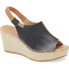 Toni Pons 'lugano' Espadrille Wedge Sandal In Black