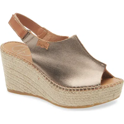 Toni Pons 'lugano' Espadrille Wedge Sandal In Brown
