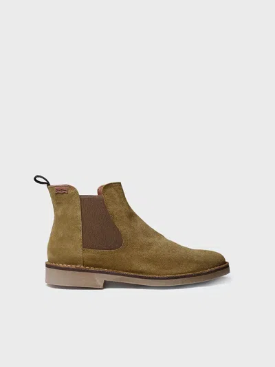 Toni Pons Men's Ankle Boot In Suede In Green