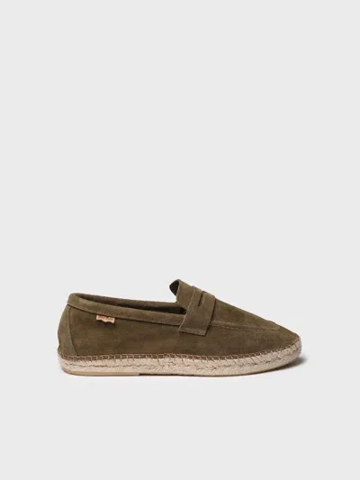 Toni Pons Men's Espadrilles In Split Leather - Benet In Green