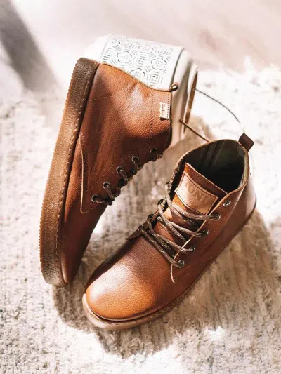 Toni Pons Men's Lace-up Boots In Leather In Brown