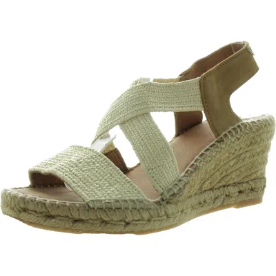 Toni Pons Susa Womens Strappy Woven Espadrilles In White