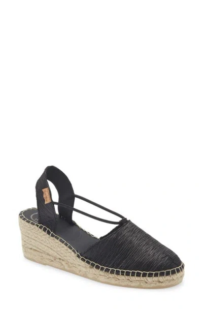 Toni Pons Telma Espadrille Wedge In Black