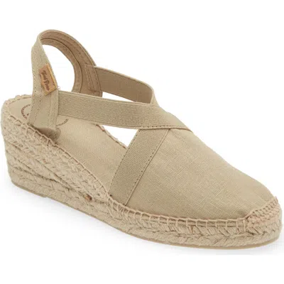 Toni Pons 'ter' Slingback Espadrille Sandal In Pedra/stone
