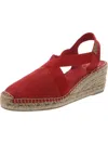 Toni Pons Ter Linen Espadrille Wedge In Red In Red