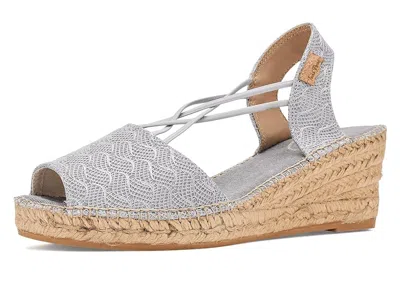 Toni Pons Tess-cg Women's Wedge Shoes Plata: Eu 39 (us Women's 8-8.5) M In Gray