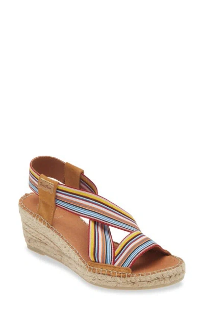 Toni Pons Tina Espadrille Wedge Sandal In Beige Multi