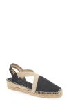 Toni Pons Verdi Espadrille Wedge In Black