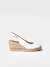 Toni Pons Wedge Espadrilles Peep Toe Style In White