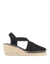Toni Pons Woman Espadrilles Black Size 7 Textile Fibers In Black