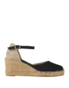 Toni Pons Lloret 5 Suede Wedge Espadrille In Black