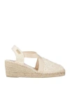 Toni Pons Woman Espadrilles Off White Size 8 Textile Fibers
