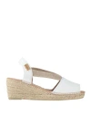 Toni Pons Woman Espadrilles White Size 7 Leather