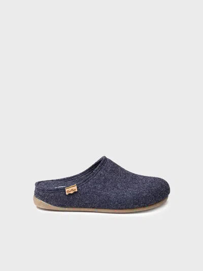 Toni Pons Women's Clog-style Slipper Made From Recycled Felt In Blue