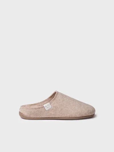 Toni Pons Women's Clog-style Slipper Made From Recycled Felt In Sand