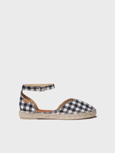 Toni Pons Women's Flat Espadrille With Vichy Check Pattern | Nuri-vh In Multi