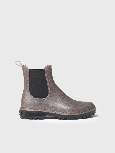 Toni Pons Women's Glitter Effect Chelsea Style Rain Boot - Cannes In Gray