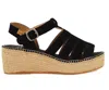 Toni Pons Women Iria Se Wedge Sandal In Negre In Black