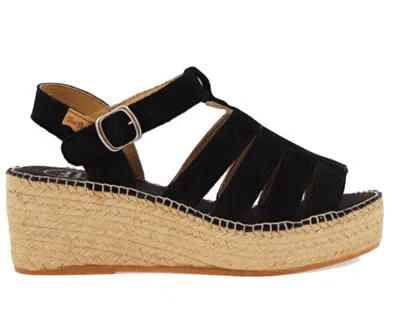 Toni Pons Women Iria Se Wedge Sandal In Negre In Multi