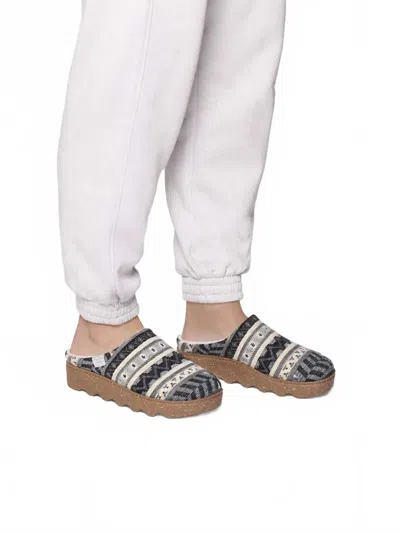 Toni Pons Women's Slipper With Ethnic Motifs In Black