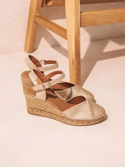 Toni Pons Women's Leather Espadrille With Wedge - Bianca-as In Neutral