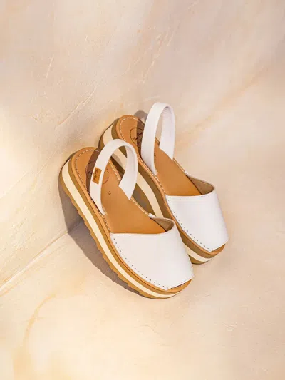 Toni Pons Women's Leather Shoe With Platform - Alaior-p In White
