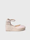 Toni Pons Women's Linen Wedge Espadrilles In Gray