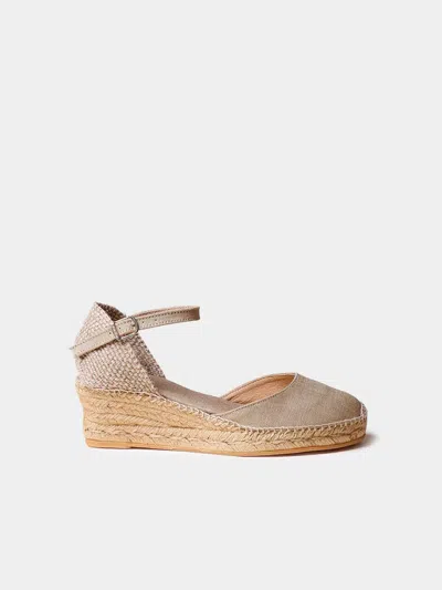 Toni Pons Women's Mid Wedge Espadrilles With Lace-up Wedge In Animal Print