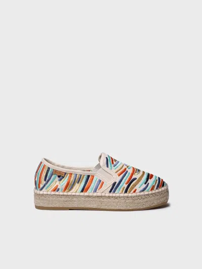 Toni Pons Women's Multicoloured Embroidered Espadrille | Pola