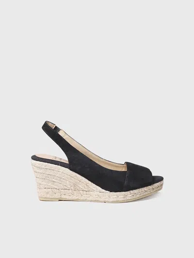 Toni Pons Women's Open Wedge Espadrilles In Black