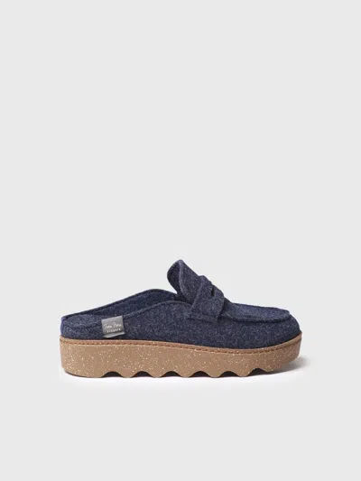 Toni Pons Women's Slipper With Platform Sole In Blue