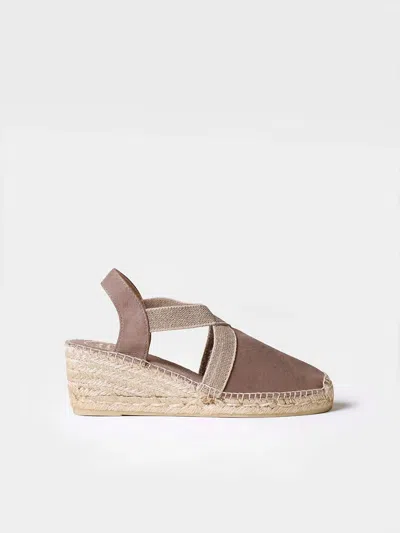 Toni Pons Women's Suede Espadrilles With Elastics - Tona In Brown