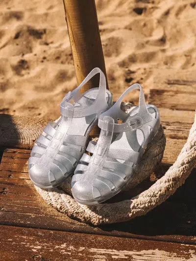 Toni Pons Women's Waterproof Jelly Sandals With Glitter - Cala In Silver