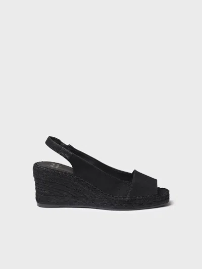 Toni Pons Women's Wedge Espadrille In Dyed Jute - Fiore In Black