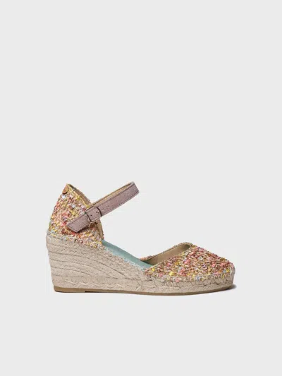 Toni Pons Women's Wedge Espadrille In Multicoloured Fabric | Janel-co