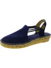 Toni Pons Womens Suede Espadrilles Wedges In Blue