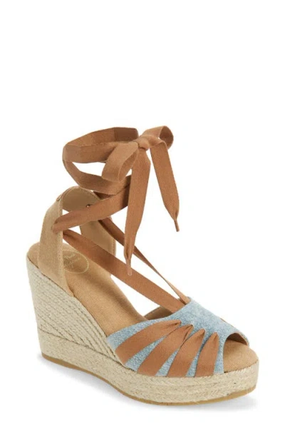 Toni Pons Wraparound Espadrille Wedge In Brown