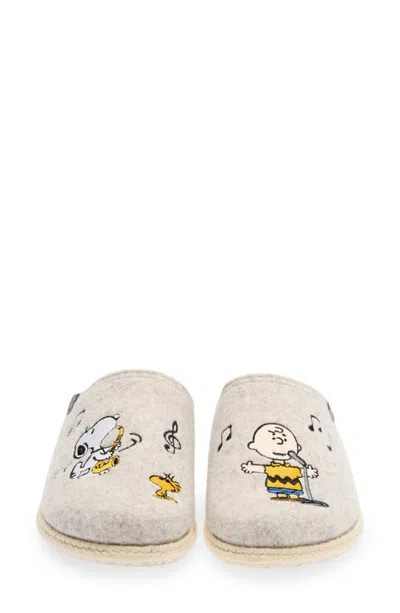 Toni Pons X Snoopy Wool Blend Slipper In Gold