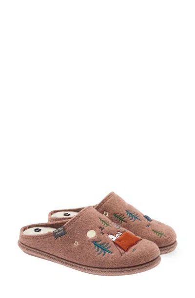 Toni Pons X Snoopy Wool Blend Slipper In Brown