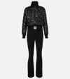 Toni Sailer Conni Special Quilted Faux Leather Ski Suit In Black