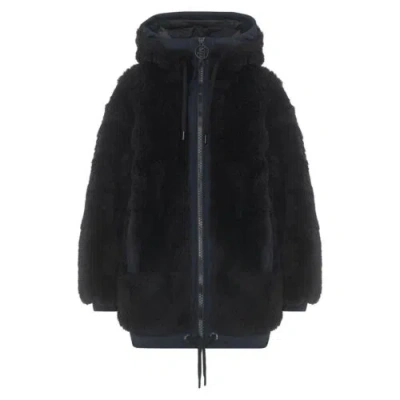 Pre-owned Toni Sailer Fluffy Ellison Black Women's Winter Jacket - Medium Size 38 -