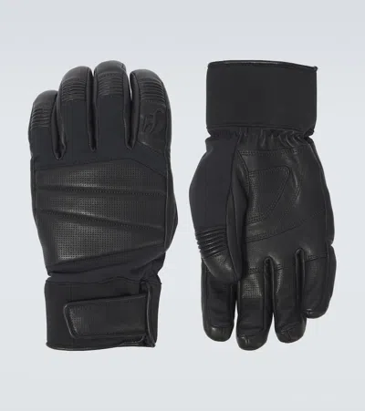 Toni Sailer Fred Leather Ski Gloves In Black