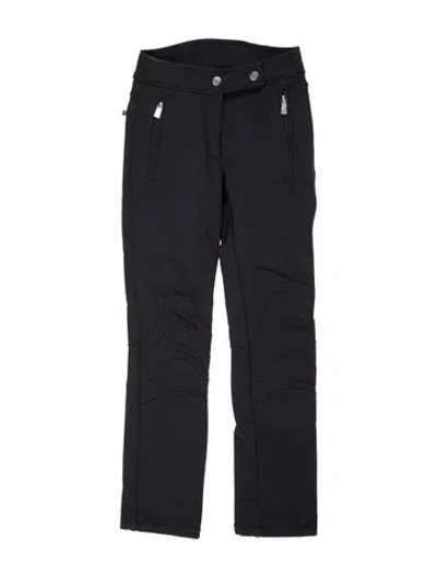 Pre-owned Toni Sailer Nylon Straight Leg Pants In Black