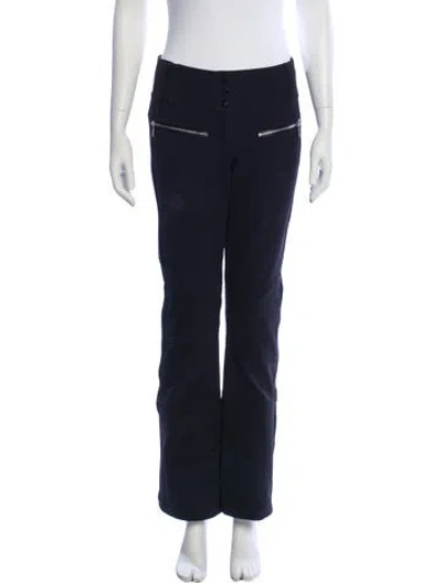 Pre-owned Toni Sailer Nylon Wide Leg Pants In Black
