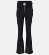 Toni Sailer Belted Zip-detail Ski Trousers In Black
