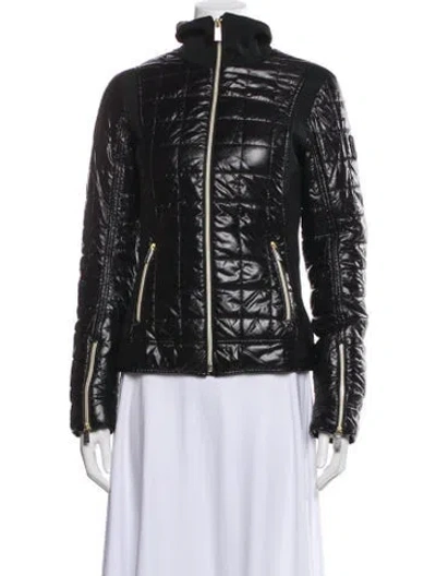 Pre-owned Toni Sailer Printed Down Jacket In Black